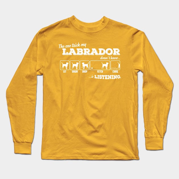 Labrador Long Sleeve T-Shirt by nektarinchen